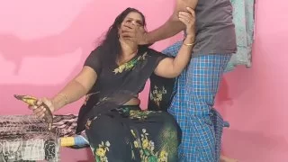 Chubby marathi stepmom with big ass in high heels has sex and fucking with stepson homemade
