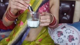Yummy hindi wife with breast masturbating in reality and fucking with devar